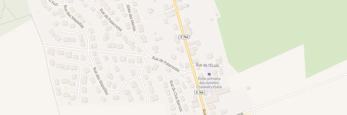 Plan du 2 Rue de Paternotte aux Ayvelles