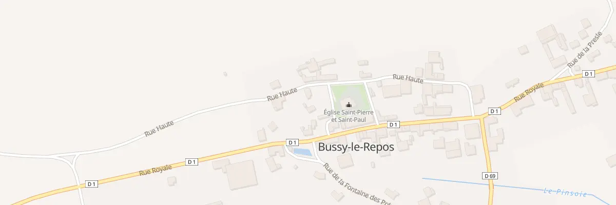 Plan du 5 Rue Haute à Bussy-le-Repos