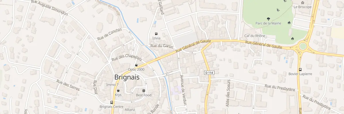 Plan du 87 Rue Général de Gaulle à Brignais
