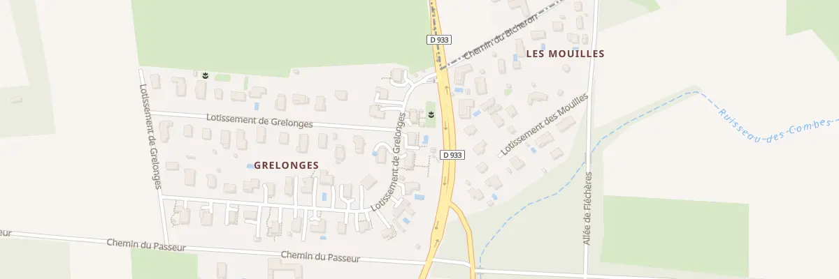 Plan du 50 Lot de Grelonges à Fareins