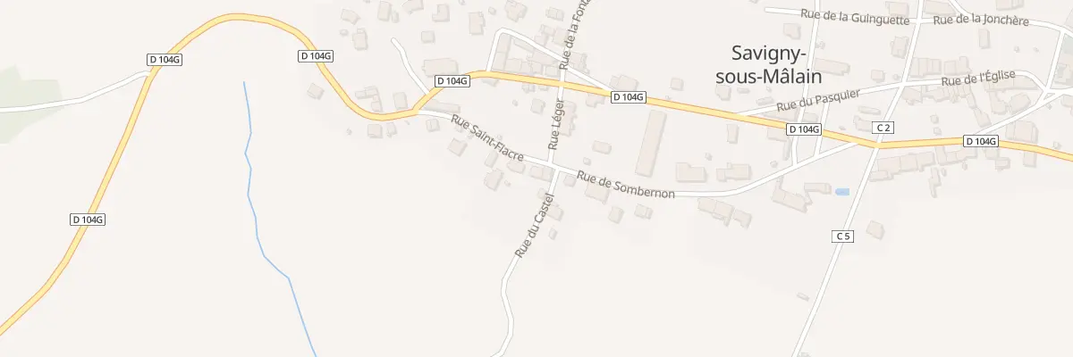 Plan du 4 Rue du Castel à Savigny-sous-Mâlain