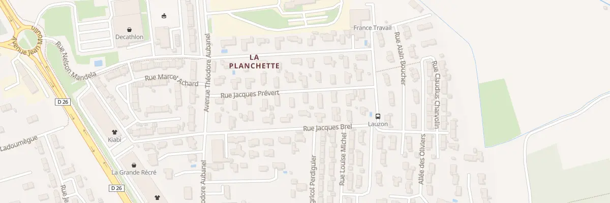 Plan du 170 Rue Jacques Prevert à Bollène