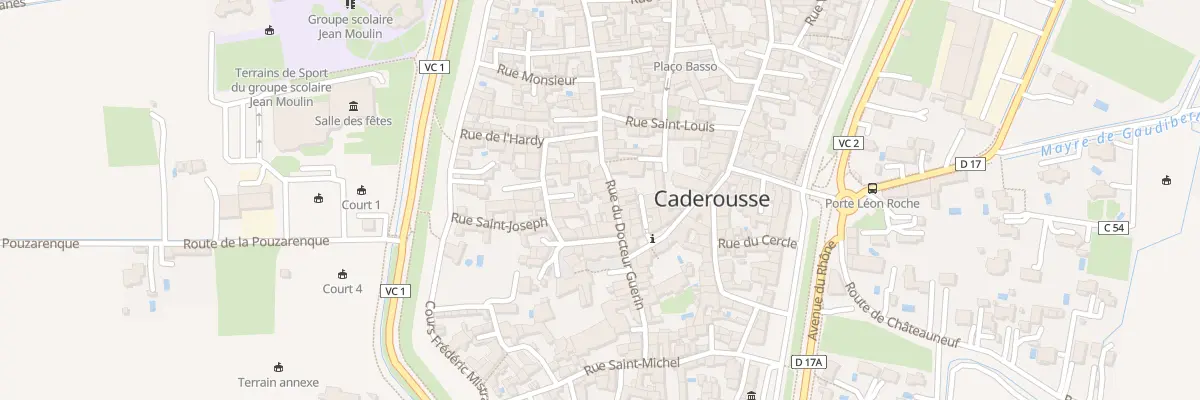 Plan du 36 Rue du Docteur Guerin à Caderousse