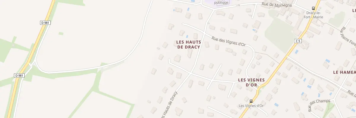 Plan du 16 Rue des Hauts de Dracy à Dracy-le-Fort