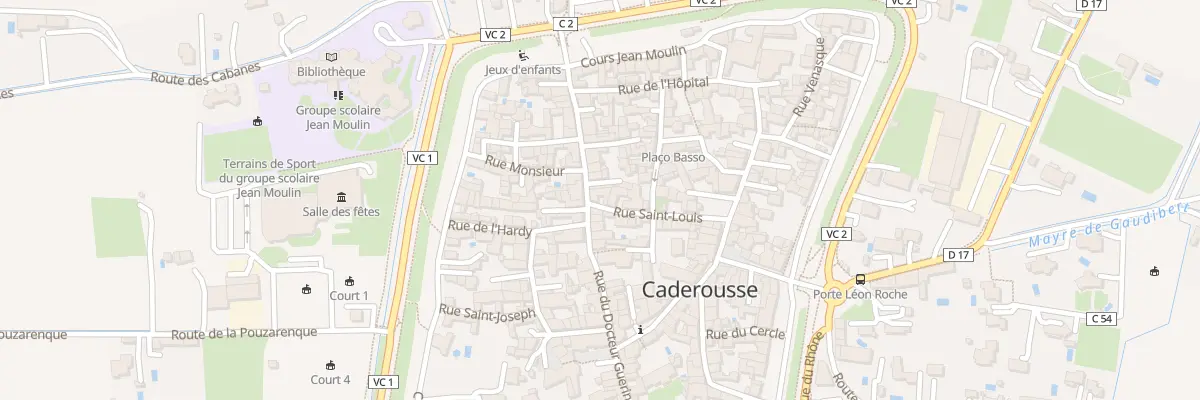 Plan du 29 Rue du Docteur Guerin à Caderousse