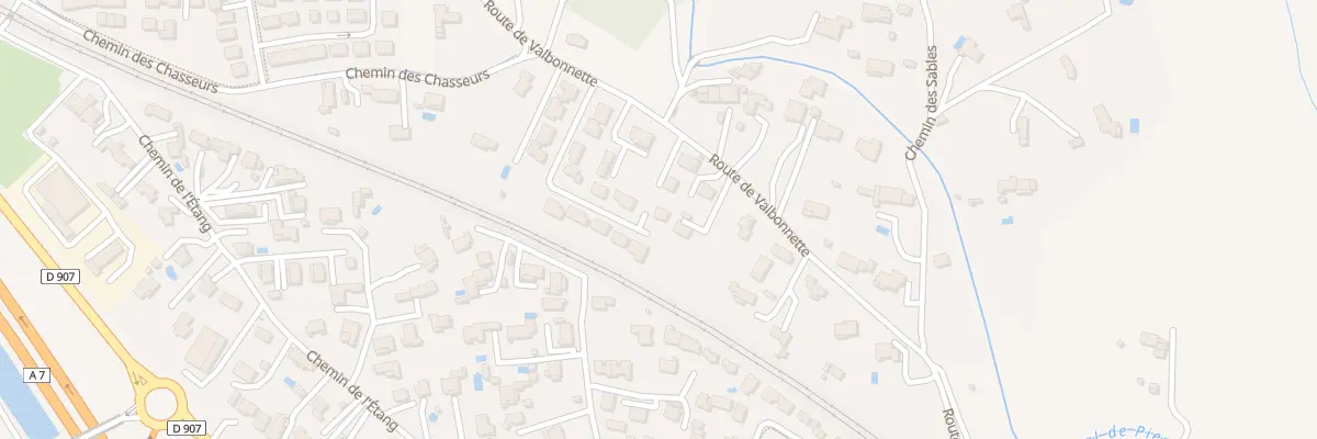Plan du 9001 Rte de Valbonnette à Piolenc