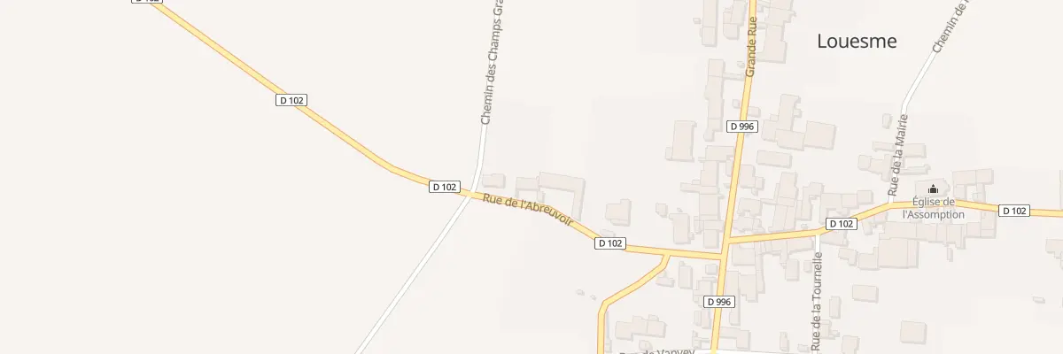 Plan du 4 Rue de l’Abreuvoir à Louesme