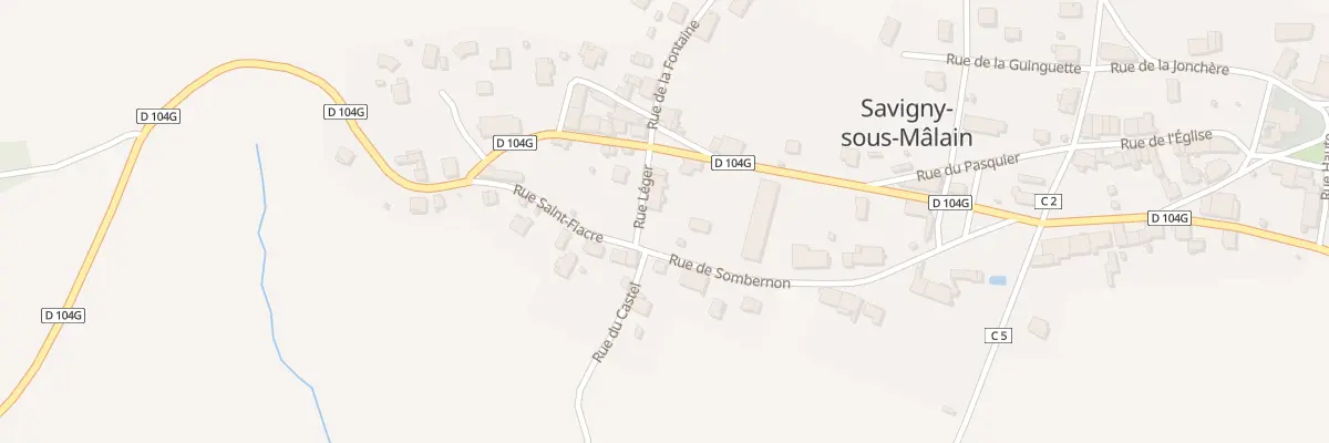 Plan du 3 Rue Léger à Savigny-sous-Mâlain