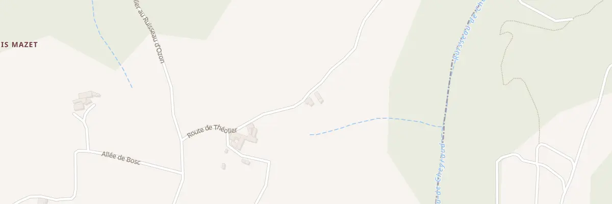 Plan du 1770 Rte de Théolier à Cheminas