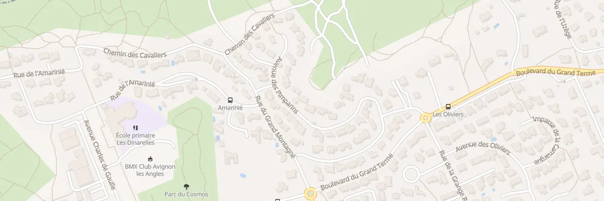 Plan du 46 Av des Pimparins aux Angles