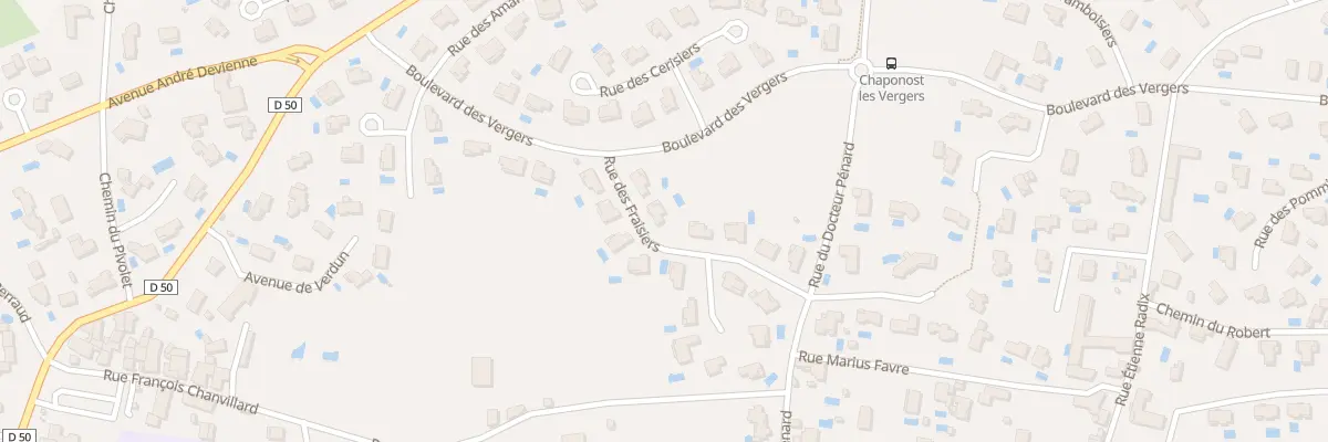Plan du 3 Rue des Fraisiers à Chaponost