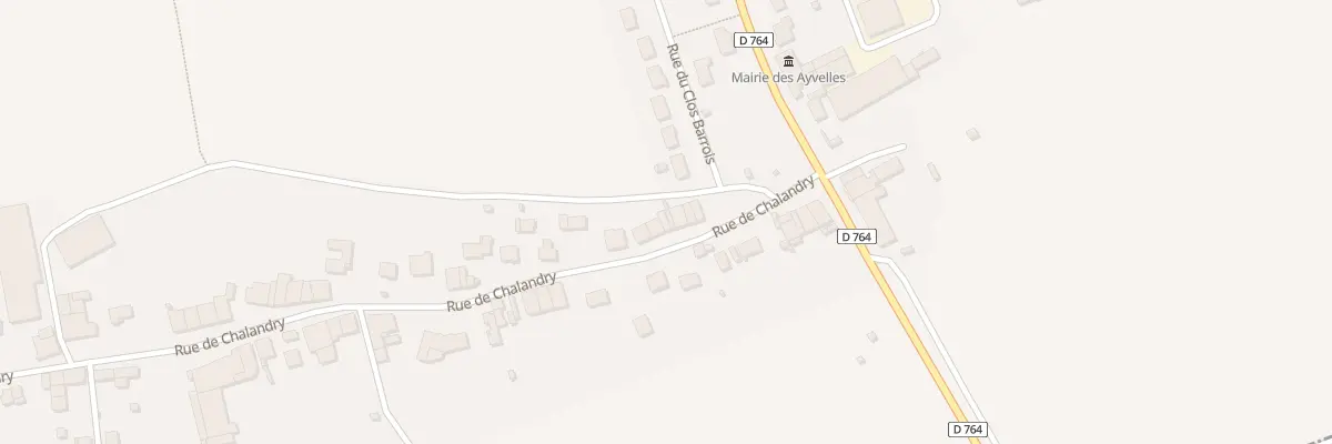Plan du 6 Rue de Chalandry aux Ayvelles