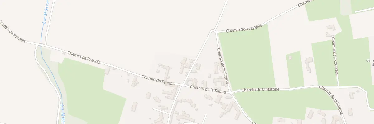 Plan du 290 Che de la Prairie à Messimy-sur-Saône