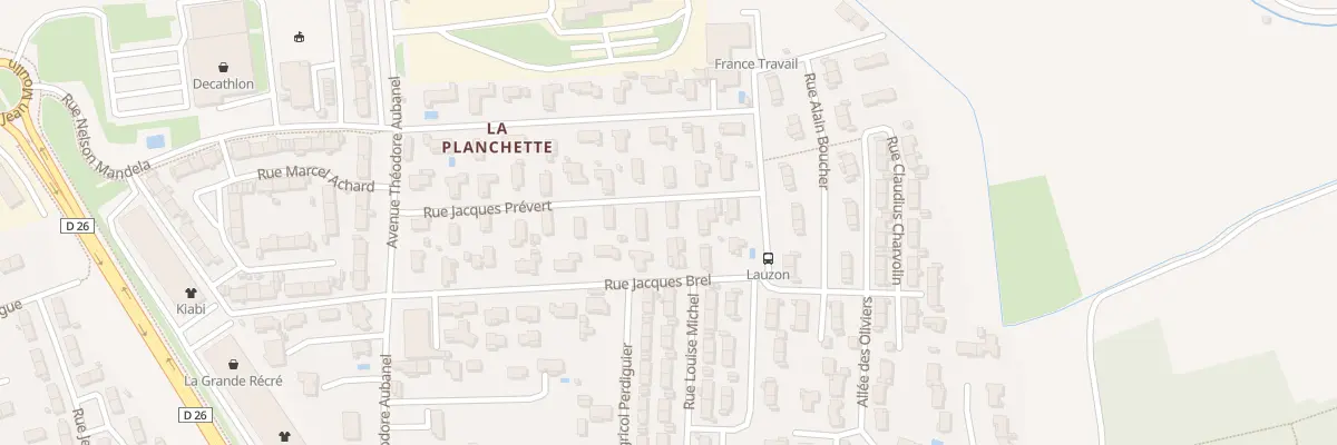 Plan du 206 Rue Jacques Prevert à Bollène
