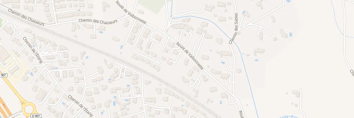 Plan du 197 Rte de Valbonnette à Piolenc