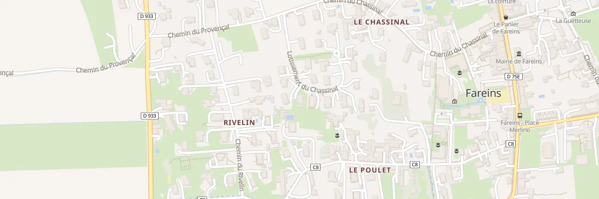 Plan du 5650 Au Chassinal à Fareins