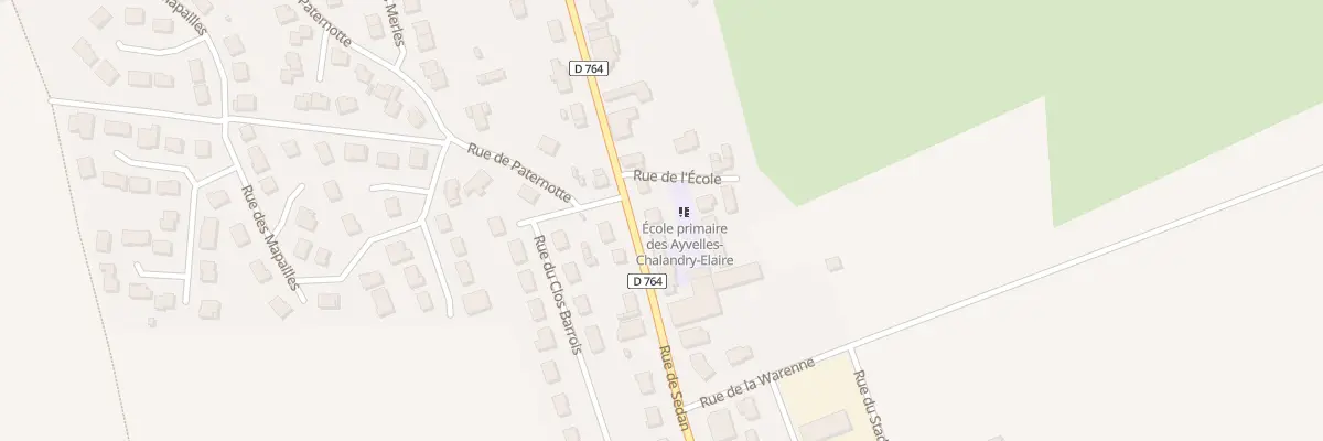 Plan du 43 Rue de Sedan aux Ayvelles