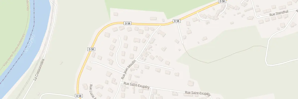 Plan du 9 Rue Jean Moulin à Aiglemont