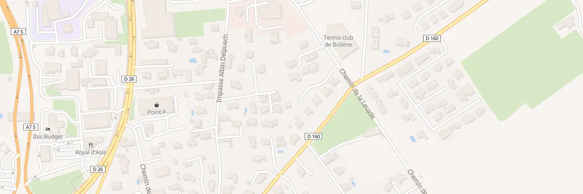 Plan du 592 Che de la Levade à Bollène