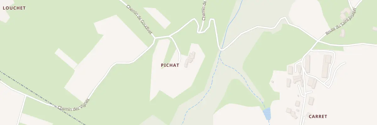 Plan du 715 Che de Pichat à Sarras