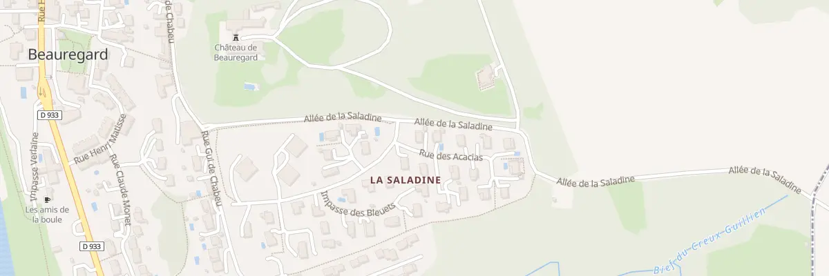 Plan du 37 Rue des Acacias à Beauregard