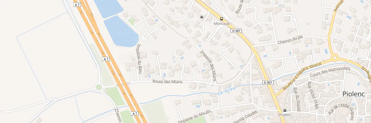 Plan du 250 Rte des Mians à Piolenc
