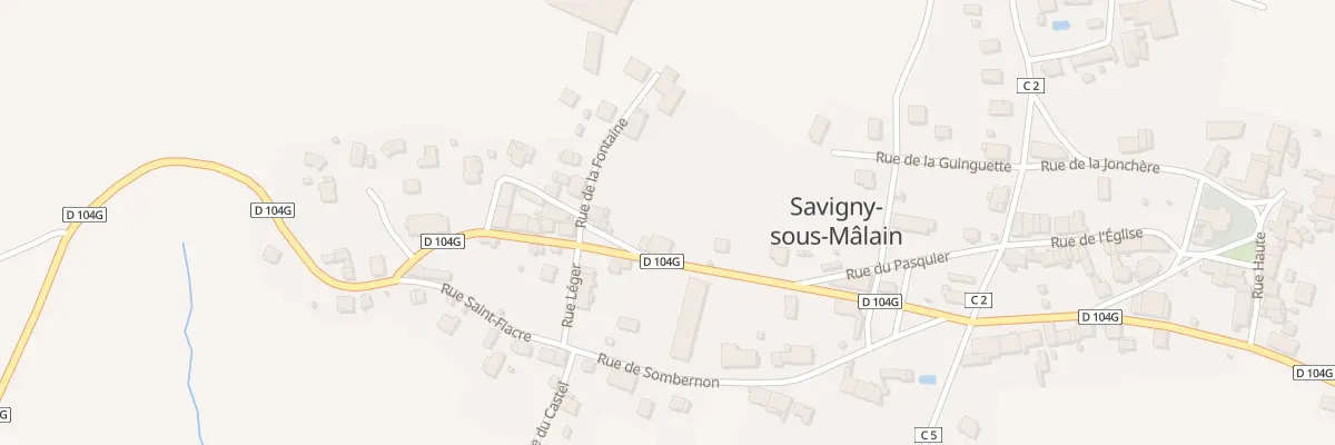 Plan du 12 Rue du Verger Jacob à Savigny-sous-Mâlain