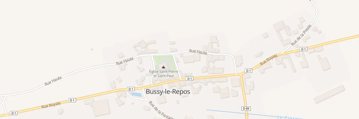 Plan du 3 Rue Haute à Bussy-le-Repos