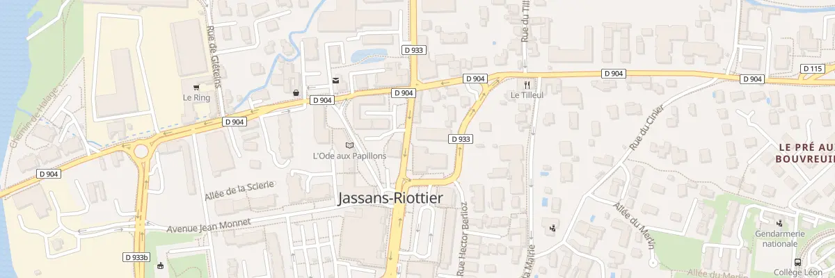 Plan du 200W Rue Edouard Herriot à Jassans-Riottier