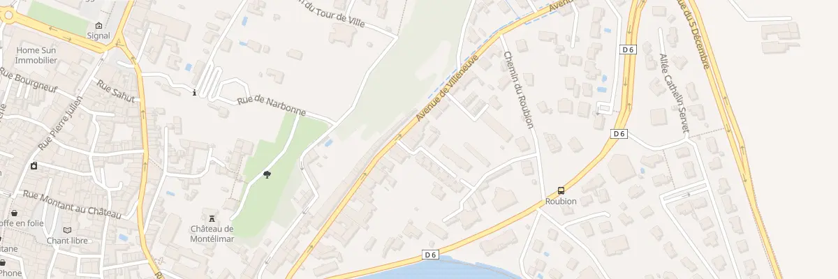 Plan du 36B Av de Villeneuve à Montélimar
