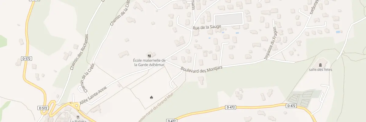 Plan du 45 Bd des Montjars à La Garde-Adhémar