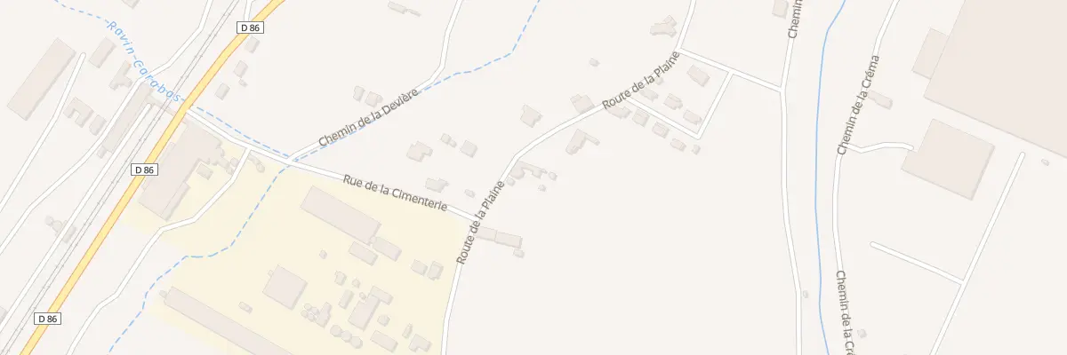 Plan du 1037 Rte de la Plaine à Cruas
