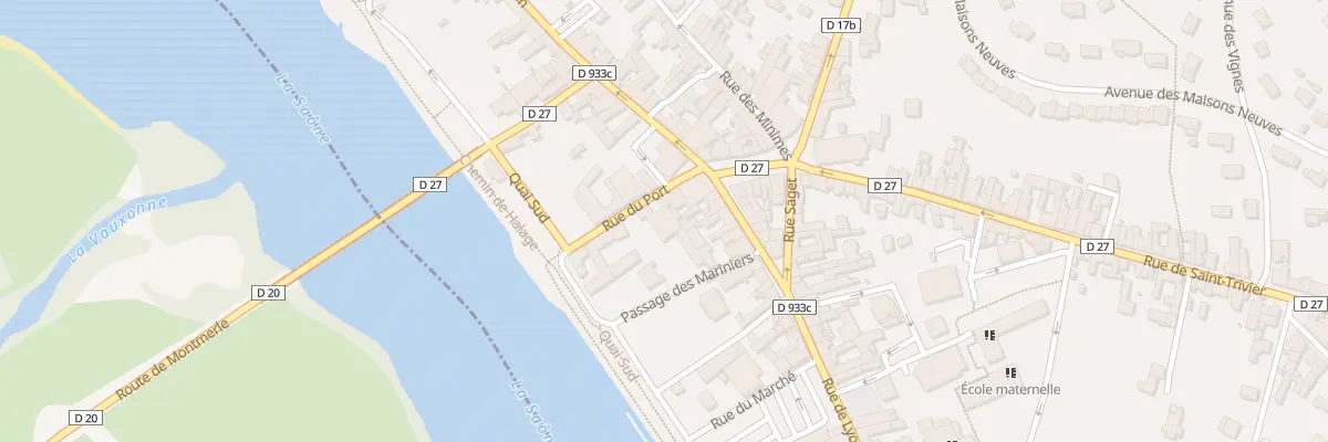 Plan du 3 Rue du Port à Montmerle-sur-Saône