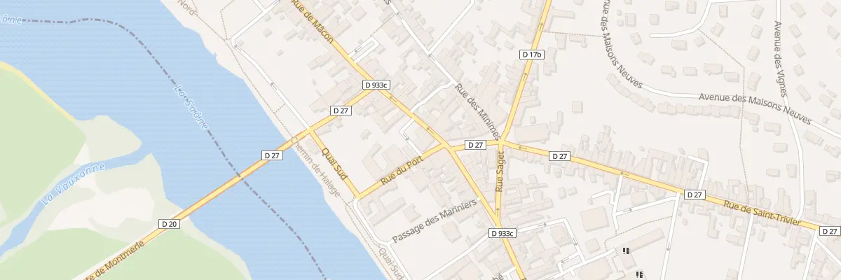 Plan du 1 Rue de Macon à Montmerle-sur-Saône