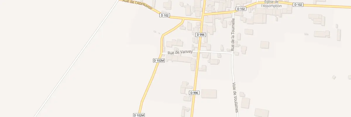 Plan du 3 Rue de Vanvey à Louesme