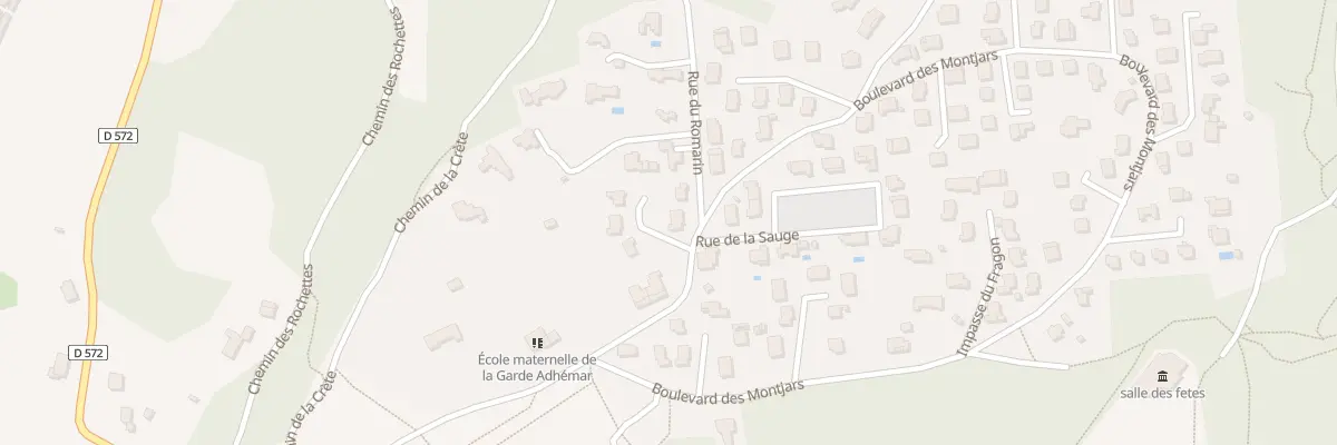 Plan du 960 Bd des Montjars à La Garde-Adhémar