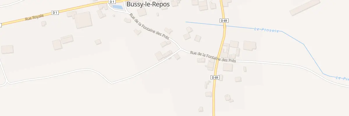 Plan du 6 Rue de la Fontaine à Bussy-le-Repos