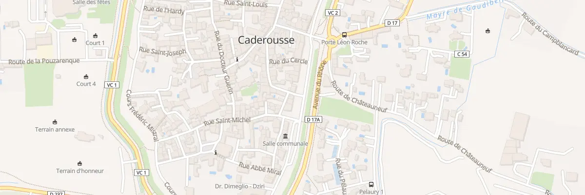 Plan du 8 Crs Aristide Briand à Caderousse