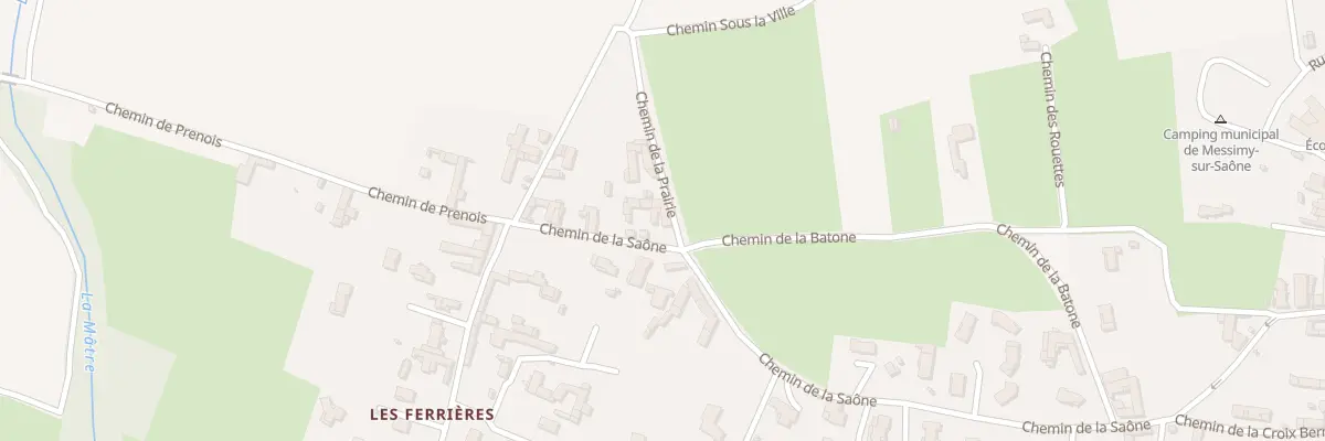 Plan du 598 Che de la Saône à Messimy-sur-Saône