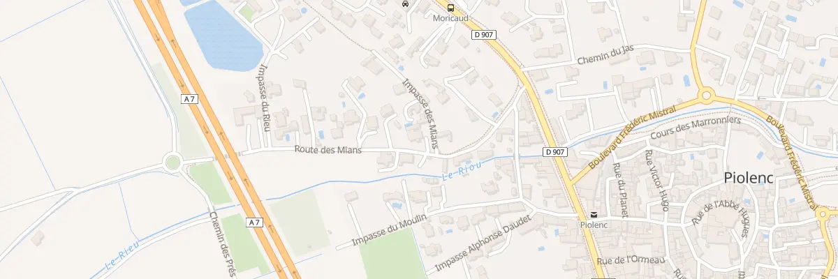 Plan du 162 Rte des Mians à Piolenc