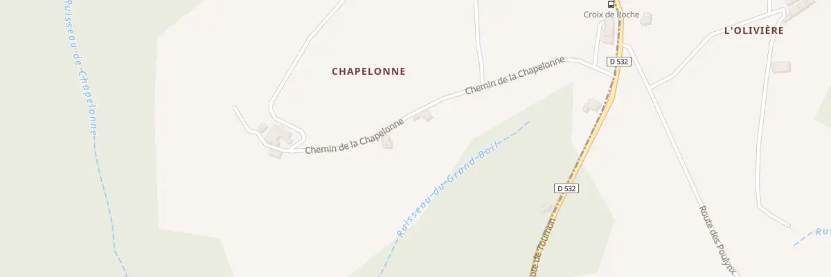 Plan du 255 Che de Chapelonne à Étables