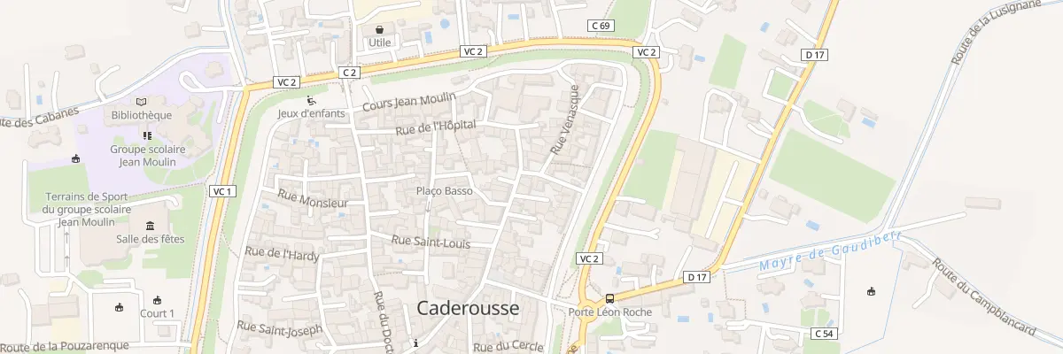 Plan du 5554 Rue Albin Durand à Caderousse