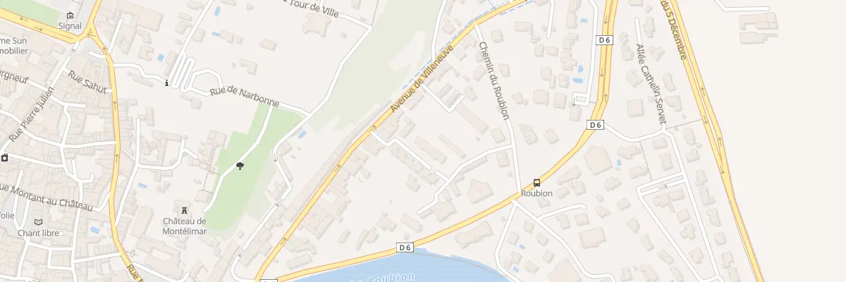 Plan du 40 Av de Villeneuve à Montélimar