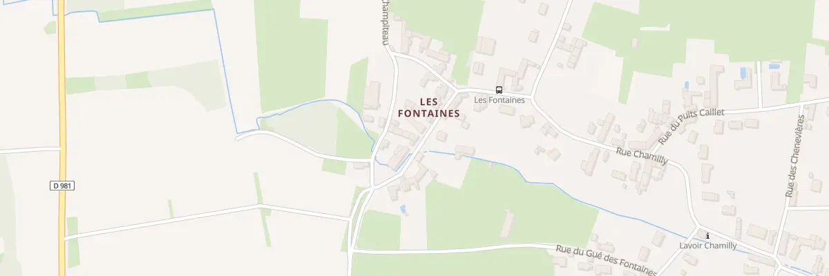Plan du 22 Qrt Les Fontaines à Fontaines