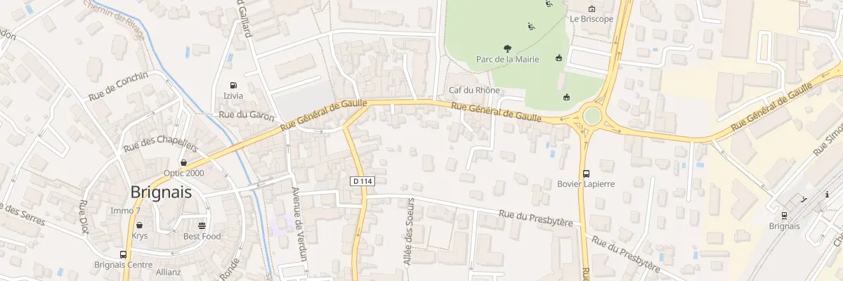 Plan du 57 Rue Général de Gaulle à Brignais