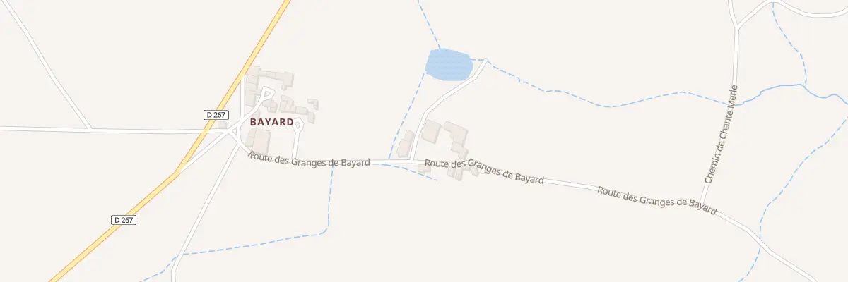 Plan du 267 Rte des Granges de Bayard à Bogy