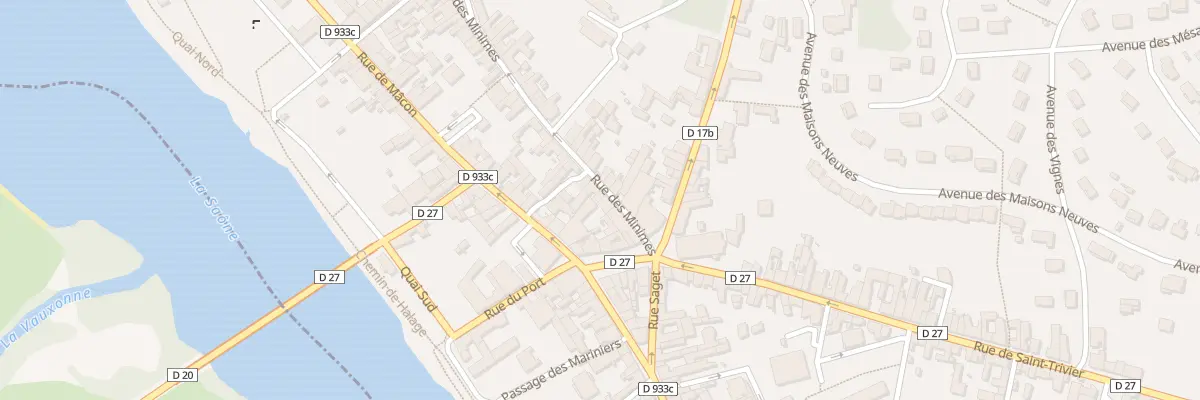Plan du 7 Rue des Minimes à Montmerle-sur-Saône