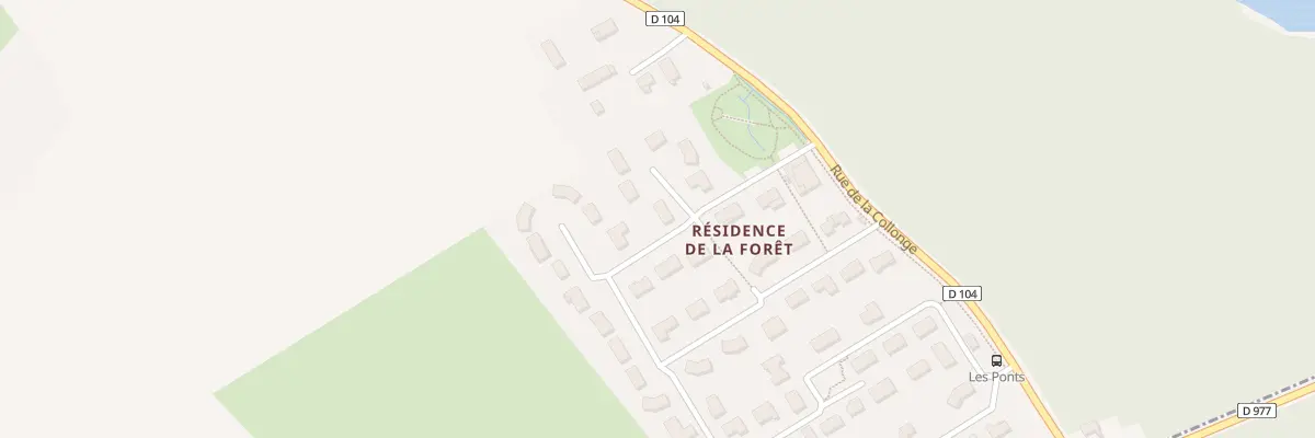 Plan du 1 All des Eglantines à Granges