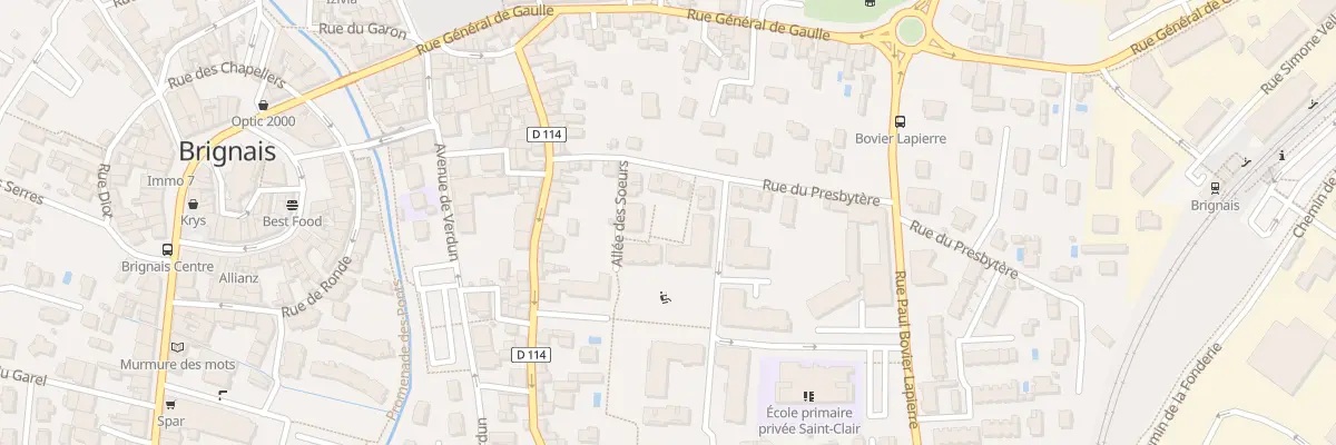 Plan du 14A Rue Rene Mondonneix à Chabanière