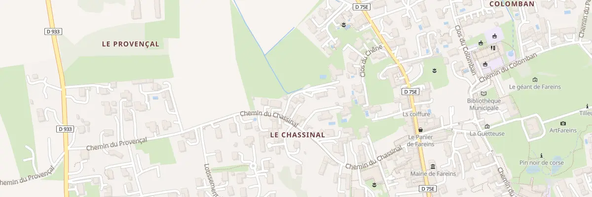 Plan du 256 Che du Chassinal à Fareins